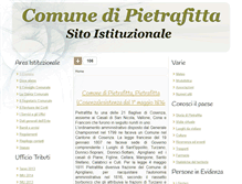 Tablet Screenshot of comune.pietrafitta.cs.it